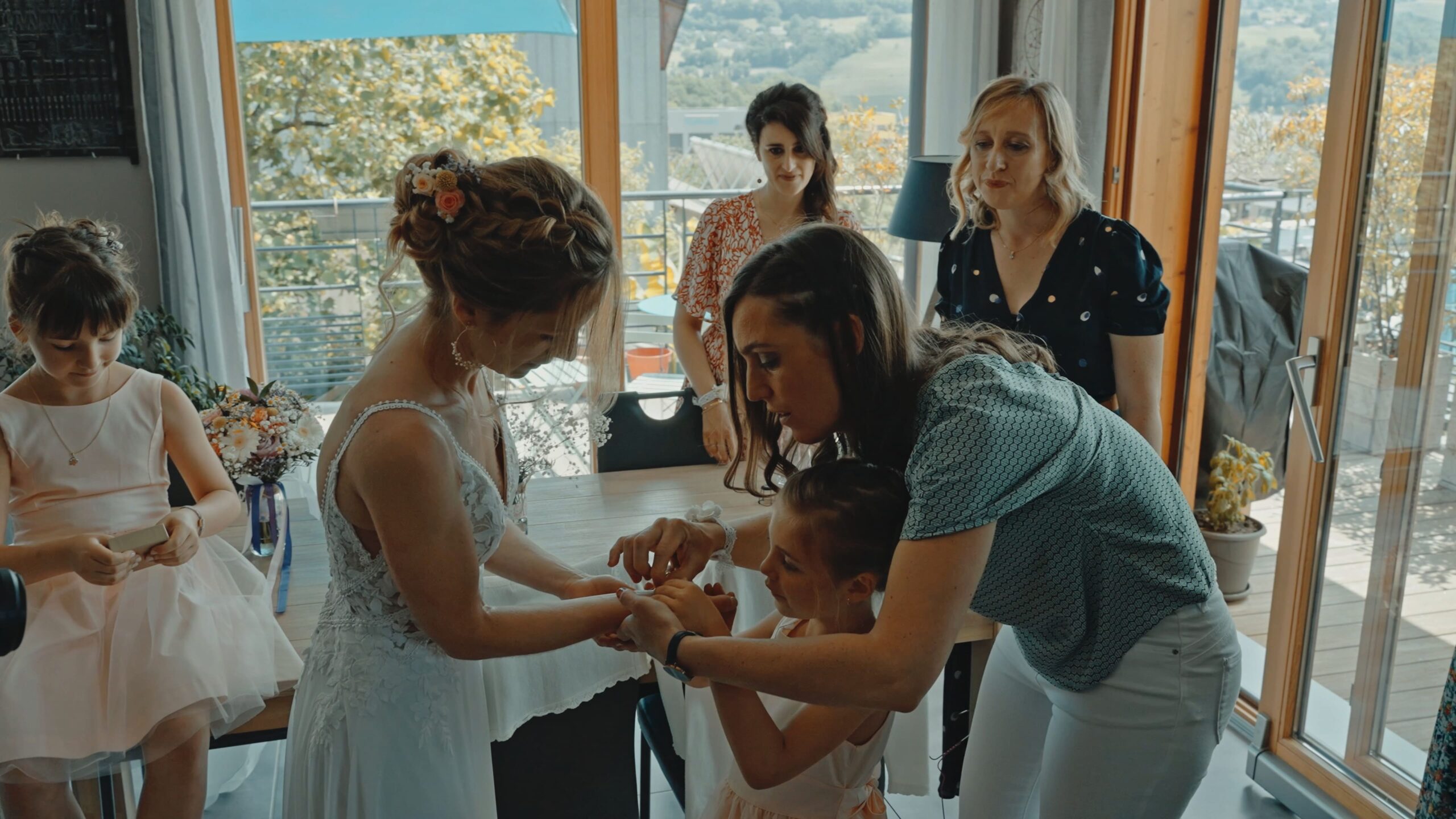 Préparatifs avec les témoins