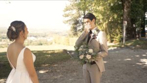 Découverte des mariés