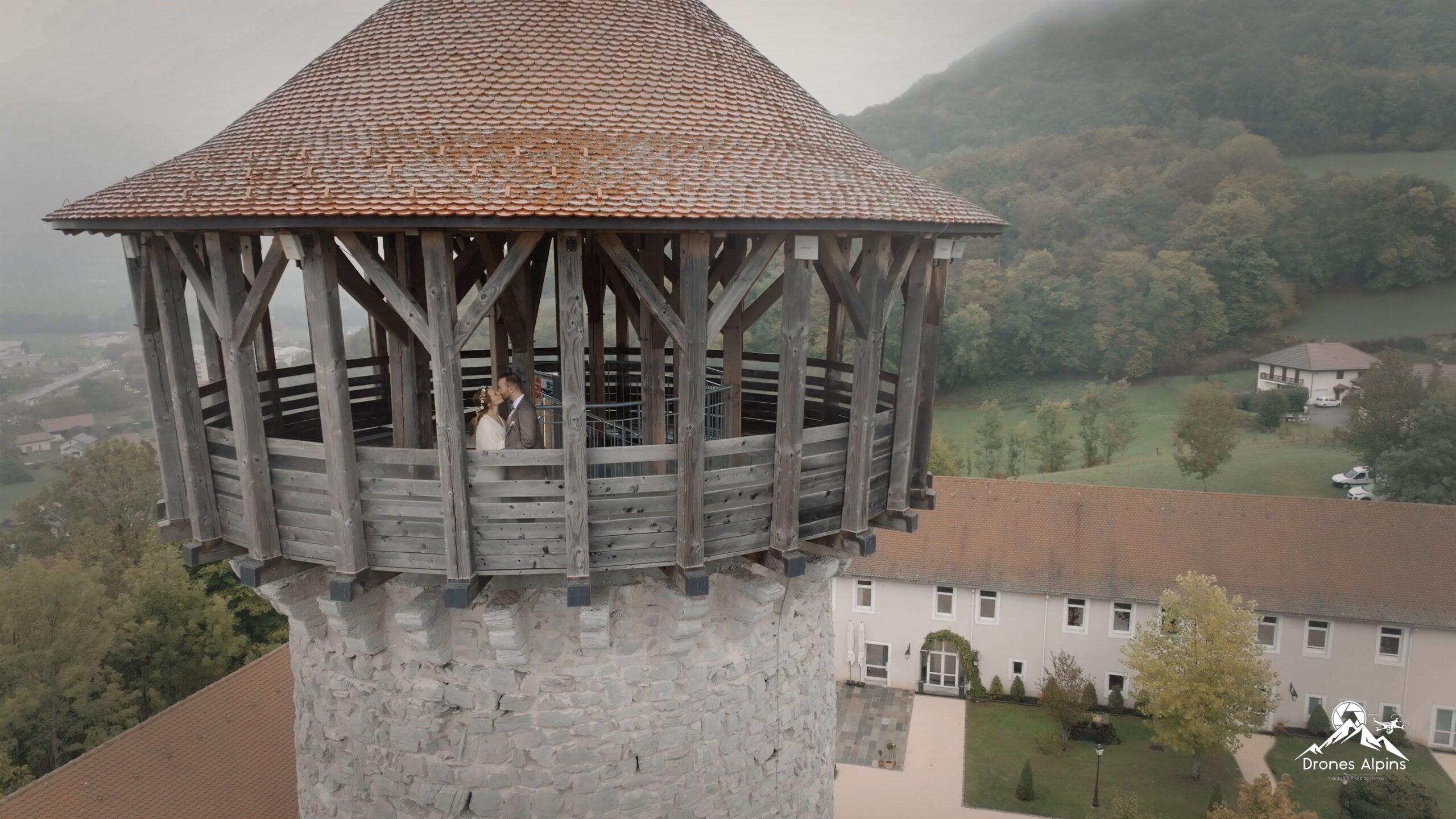 Shooting de couple en drone